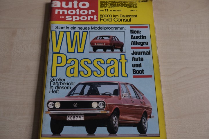 Deckblatt Auto Motor und Sport (11/1973)